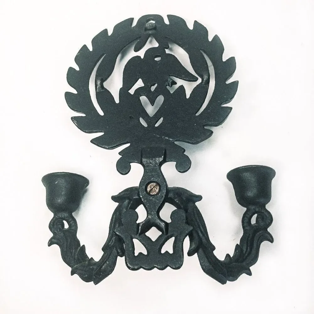 VTG Federalist Eagle Cast Iron Wall Sconce